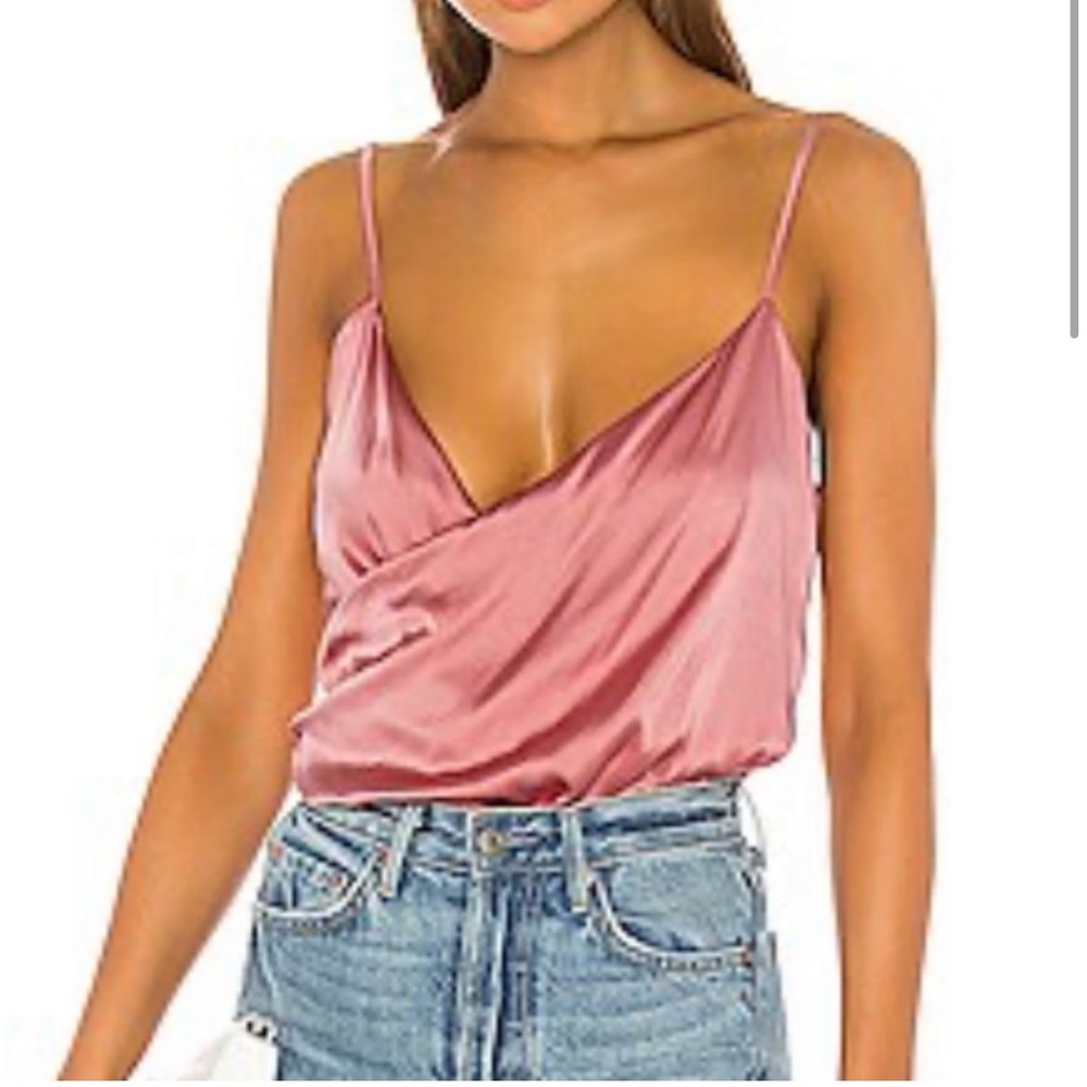 CAMI pink silk top. Tags removed but never used
